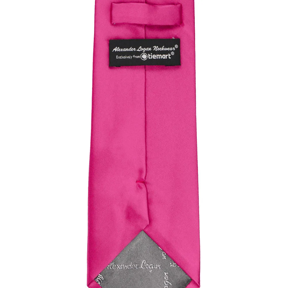 Fuchsia Solid Color Necktie