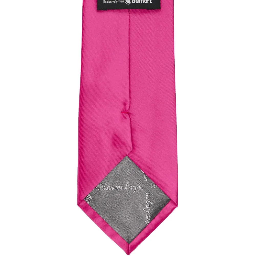 Fuchsia Solid Color Necktie