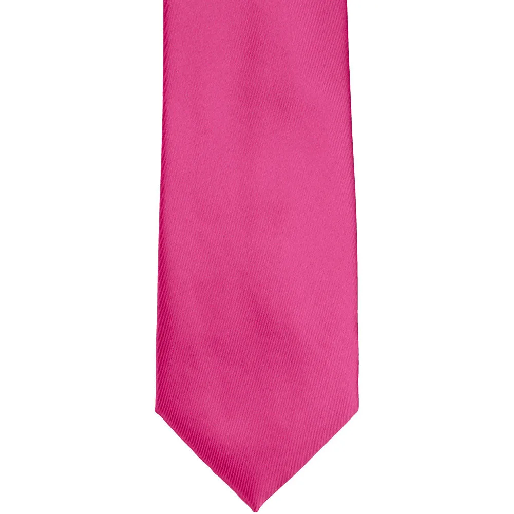 Fuchsia Solid Color Necktie
