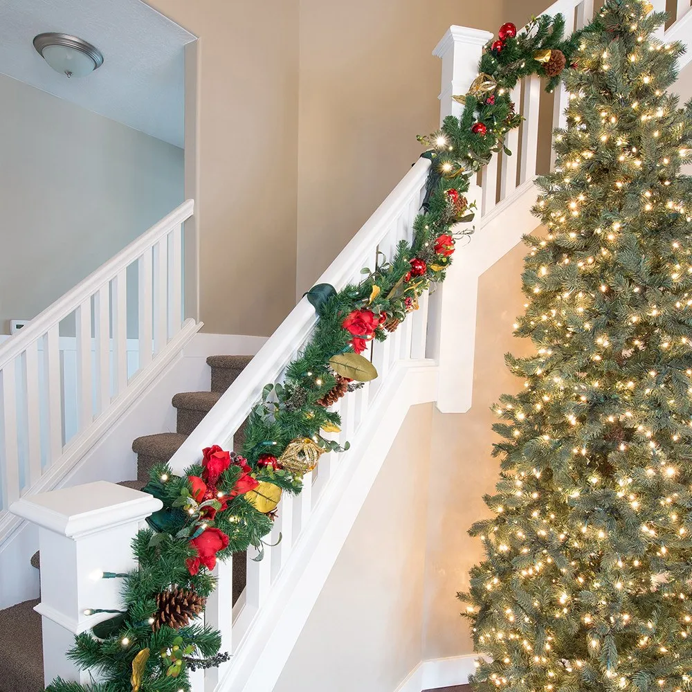 Garland Ties for Protecting the Banister