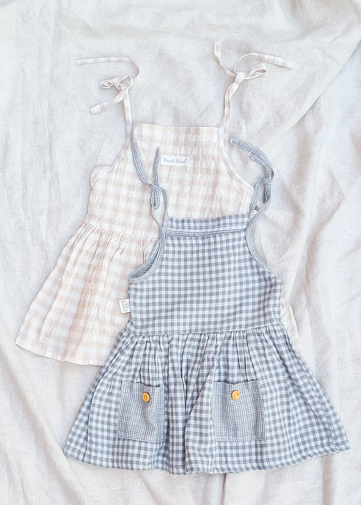 Gingham Picnic Dress - Blue