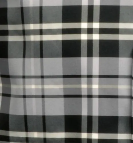 Gray/Black Plaid Bow Ties with Matching Pocket Squares
