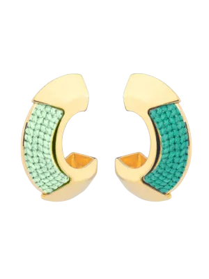 Green Memoria Earrings