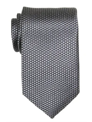 Heritage House 23722 100% Woven Silk Boy's Tie - Neat - Gray/Black