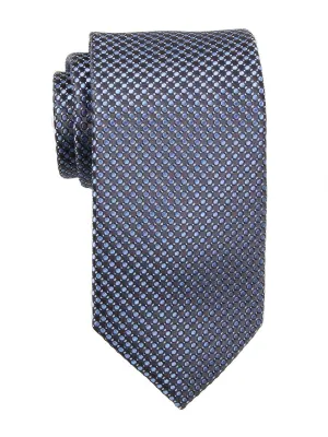Heritage House 23758 100% Woven Silk Boy's Tie - Neat - Gray/Blue