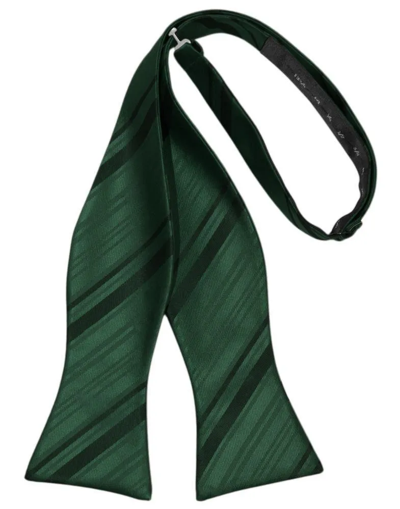 Holly Striped Satin Bow Tie