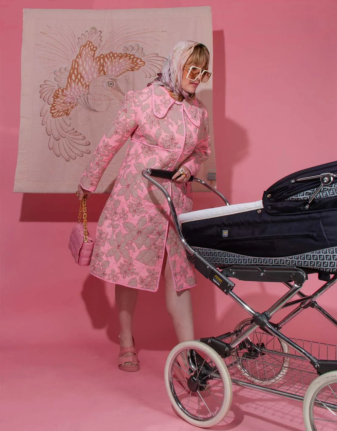 Kama Birthcloth stork