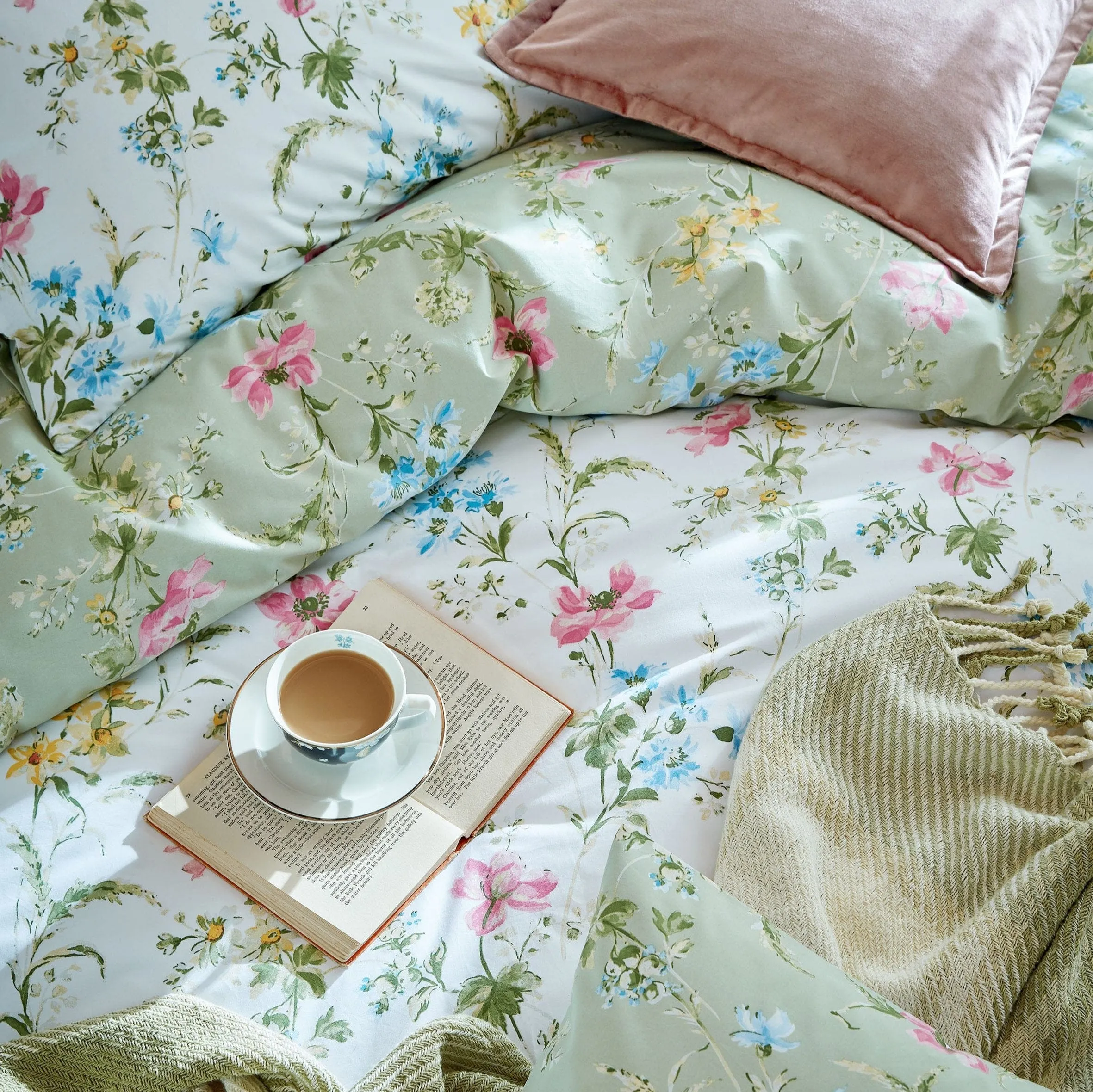 Laura Ashley Poppy Meadow Single Duvet Cover Set