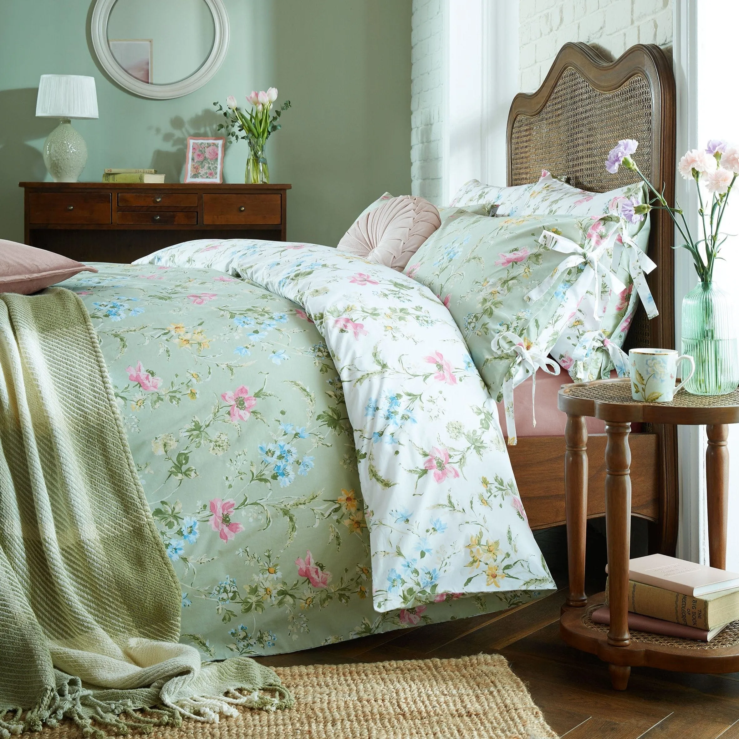 Laura Ashley Poppy Meadow Single Duvet Cover Set