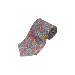 Light Green Silk Printed Tie