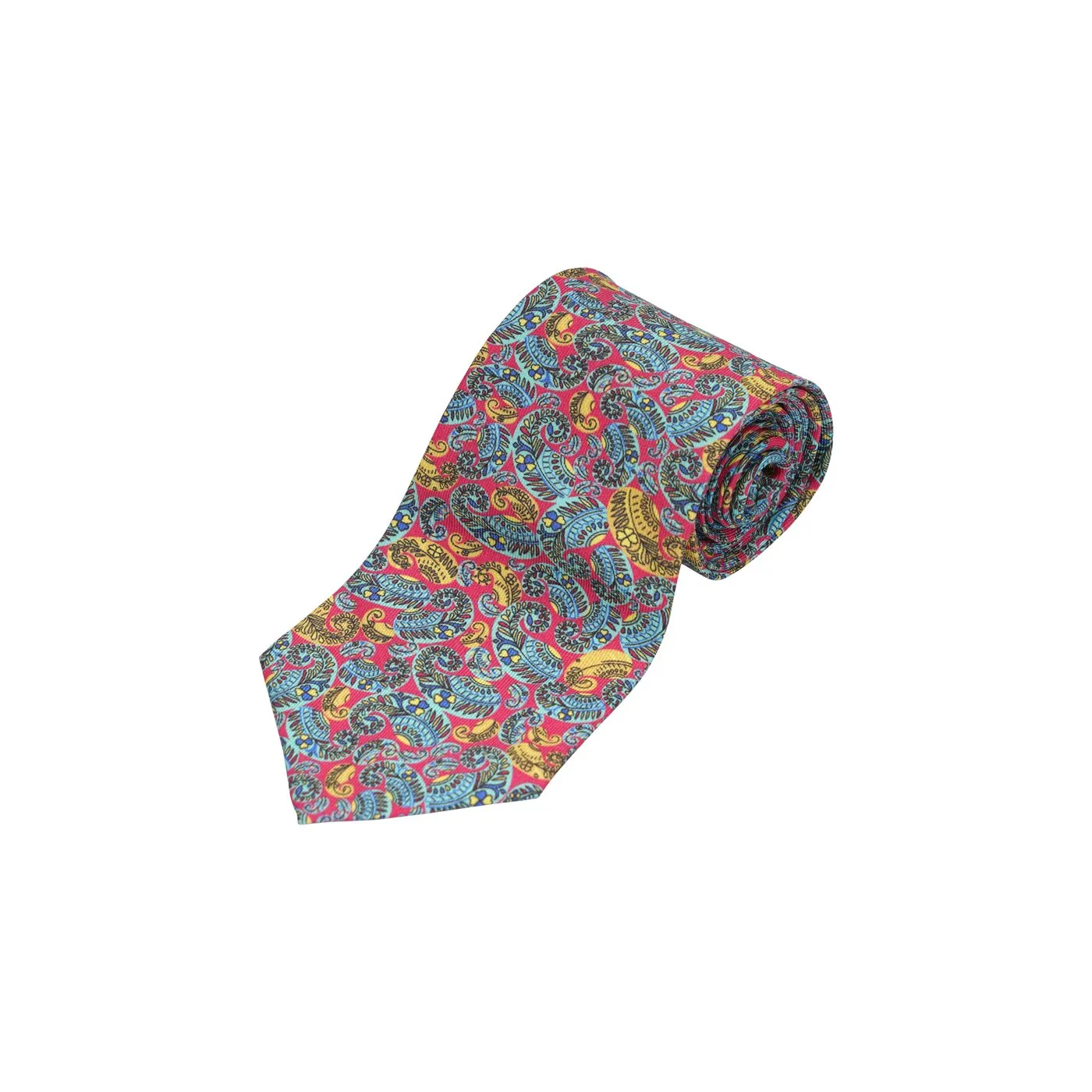 Light Green Silk Printed Tie