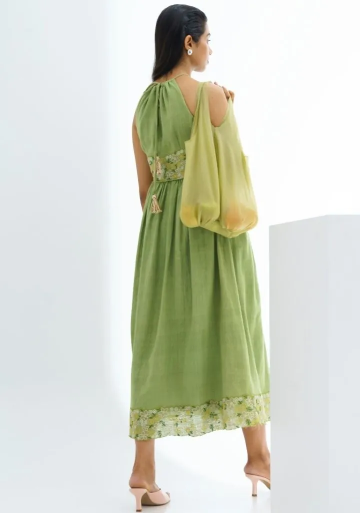 Lime Flower Dress