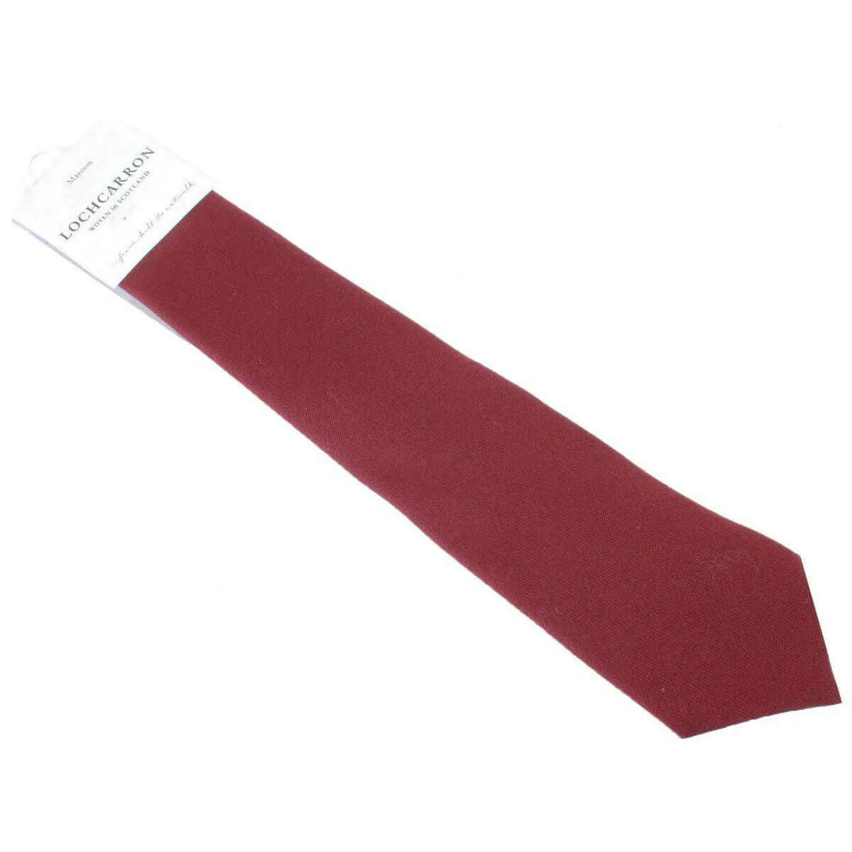 Locharron of Scotland Crofter Wool Tie - Maroon
