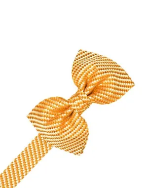Mandarin Venetian Pin Dot Bow Tie
