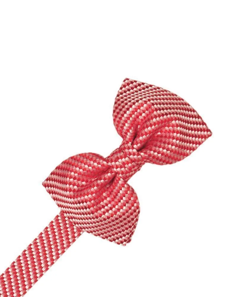 Mandarin Venetian Pin Dot Bow Tie