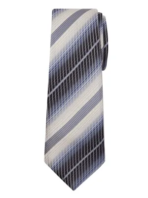 Marquis Men's Black And Beige Stripes 3 1/4 Tie & Hanky Set TH100-021