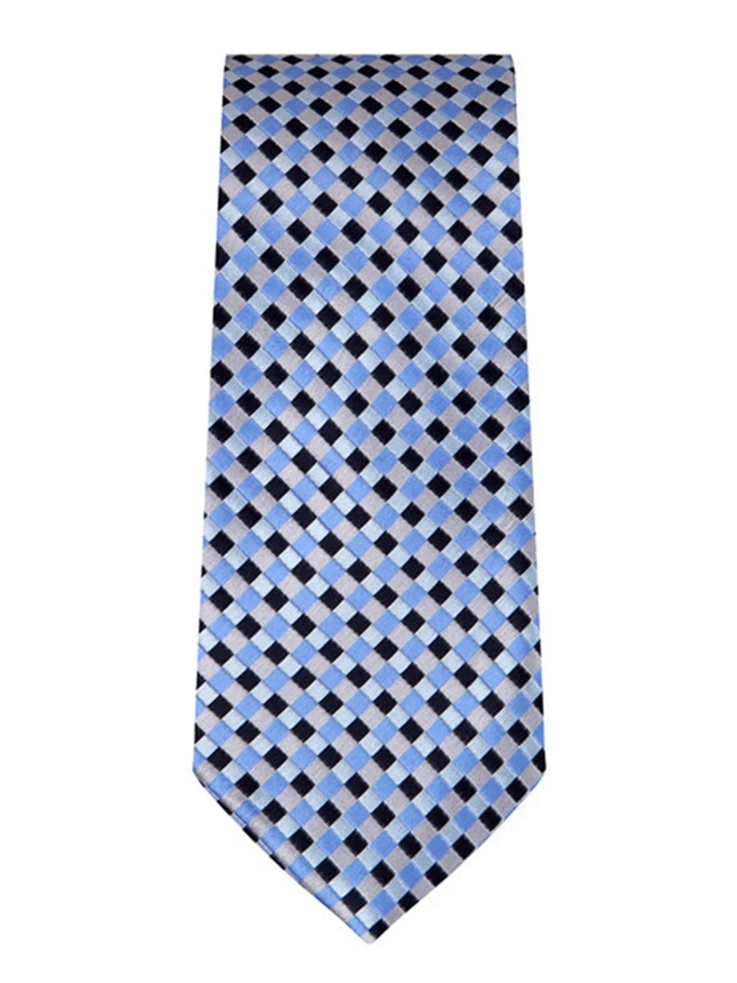 Marquis Men's Blue Checks Neck Tie & Hanky Set TH200-023