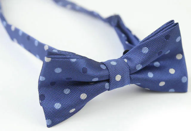 Mayan Blue Polka Dots Bow Tie - [2017 Spring]