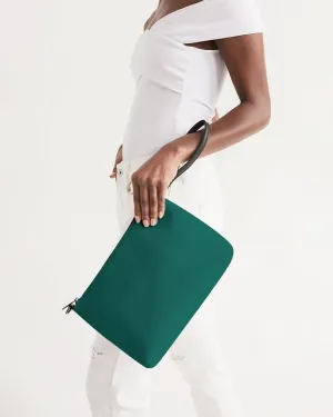 Medium Dark Blue Cool Green Zip Pouch | Medium Dark Pure Blue Cool Green | C100M0Y50K60