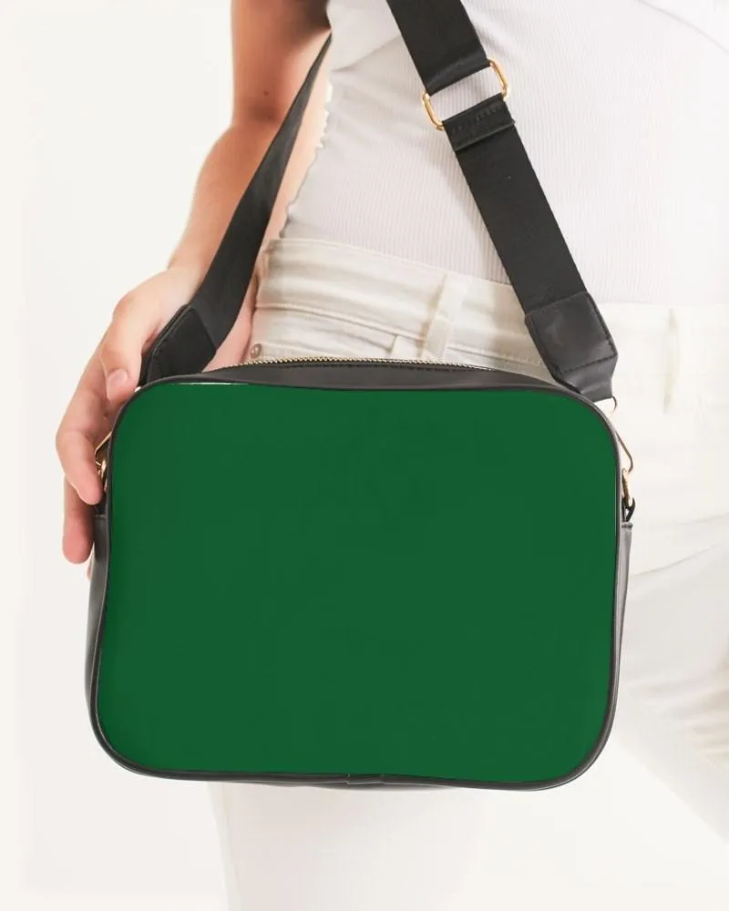Medium Dark Green Crossbody Bag | Medium Dark Pure Green | C100M0Y100K60
