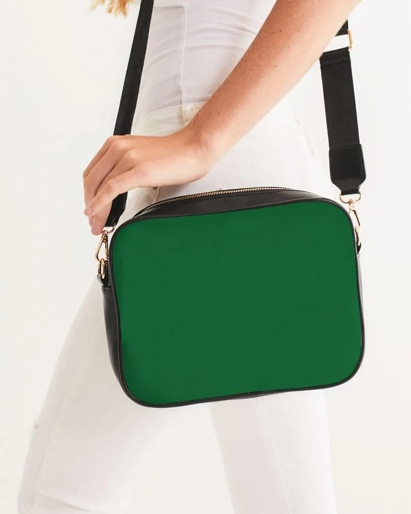 Medium Dark Green Crossbody Bag | Medium Dark Pure Green | C100M0Y100K60