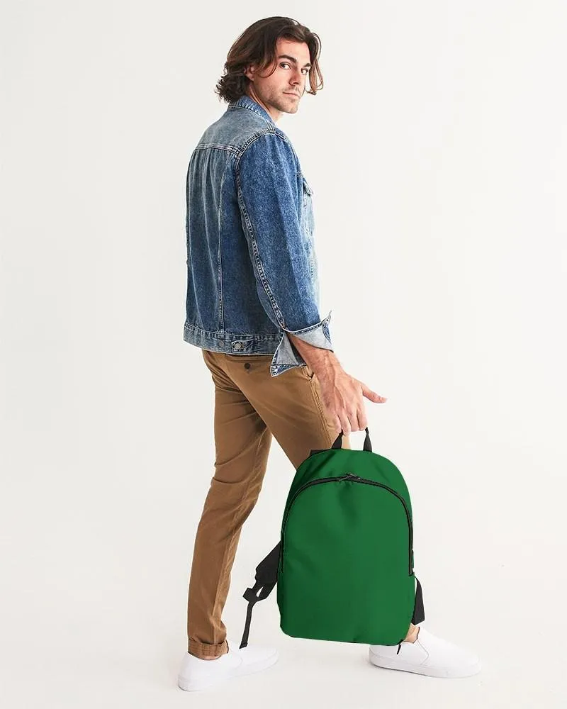 Medium Dark Green Waterproof Backpack | Medium Dark Pure Green | C75M0Y100K60