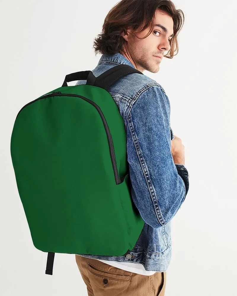 Medium Dark Green Waterproof Backpack | Medium Dark Pure Green | C75M0Y100K60