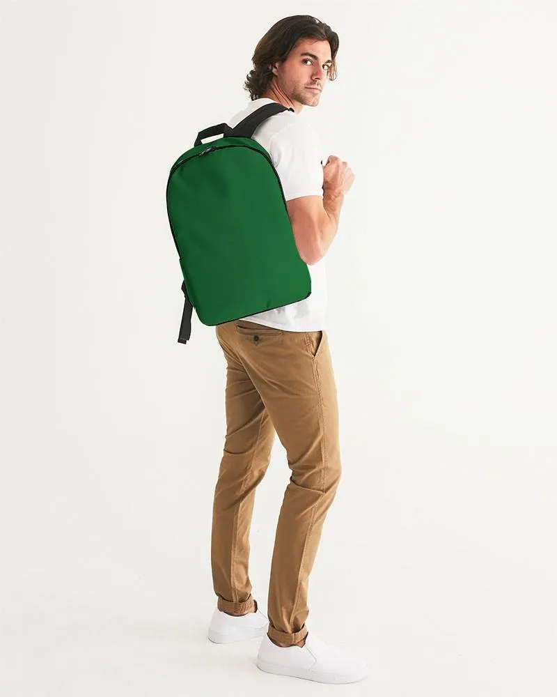 Medium Dark Green Waterproof Backpack | Medium Dark Pure Green | C75M0Y100K60