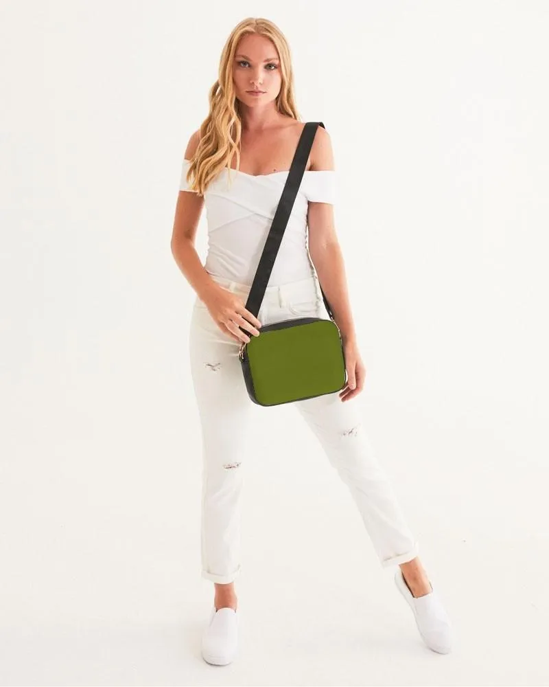 Medium Dark Yellow Warm Green Crossbody Bag | Medium Dark Pure Yellow Warm Green | C25M0Y100K60