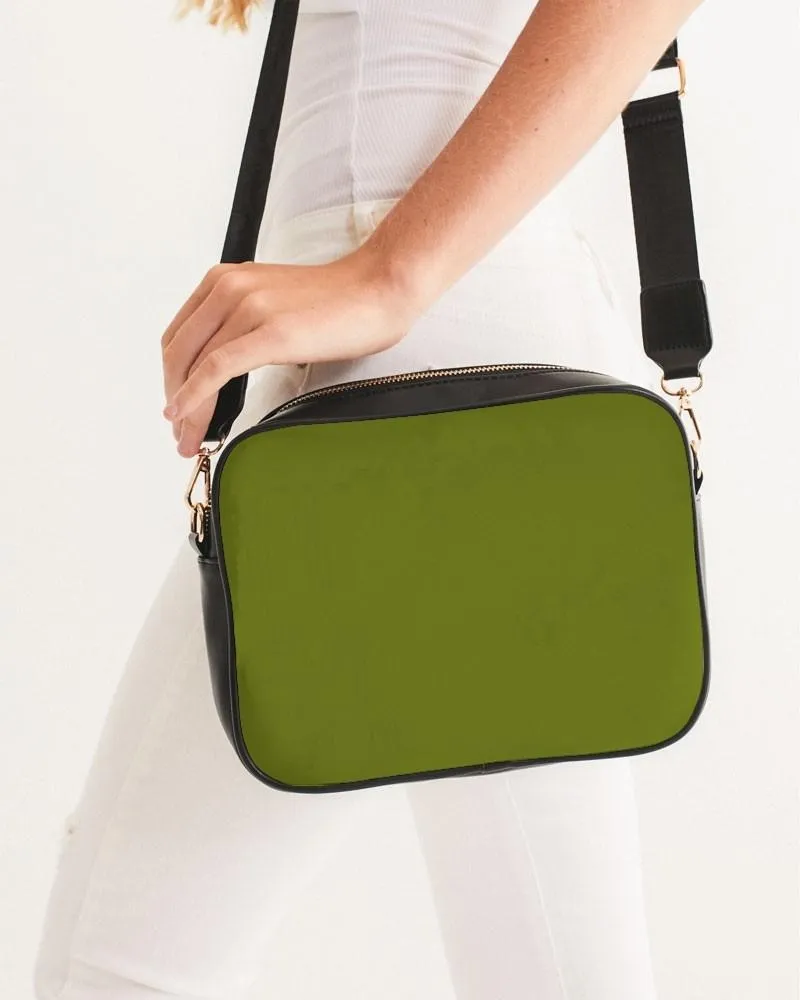 Medium Dark Yellow Warm Green Crossbody Bag | Medium Dark Pure Yellow Warm Green | C25M0Y100K60