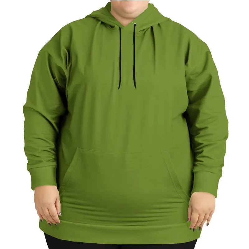Medium Warm Green Hoodie | Unisex | with PLUS sizes | C38M0Y100K45