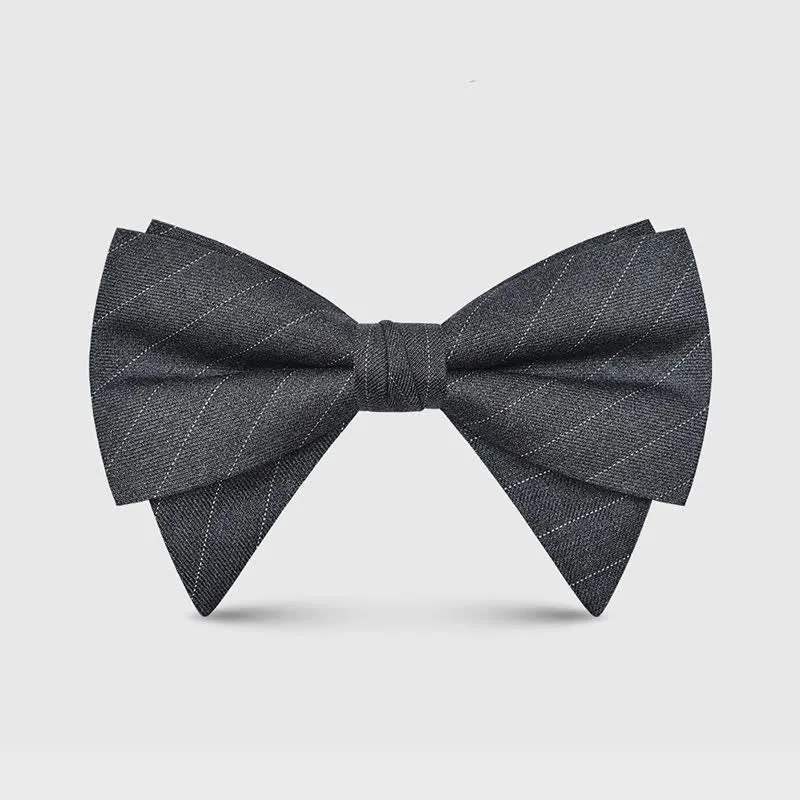 Men's Elegant Large Classic Oversized Pointed Bow Tie