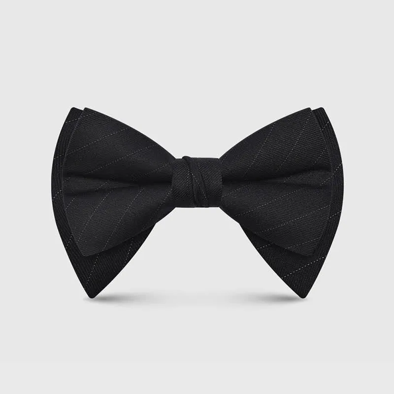 Men's Elegant Large Classic Oversized Pointed Bow Tie