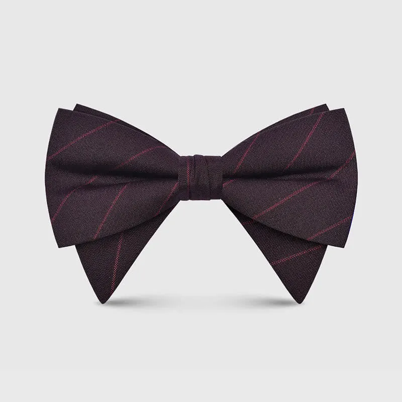 Men's Elegant Large Classic Oversized Pointed Bow Tie