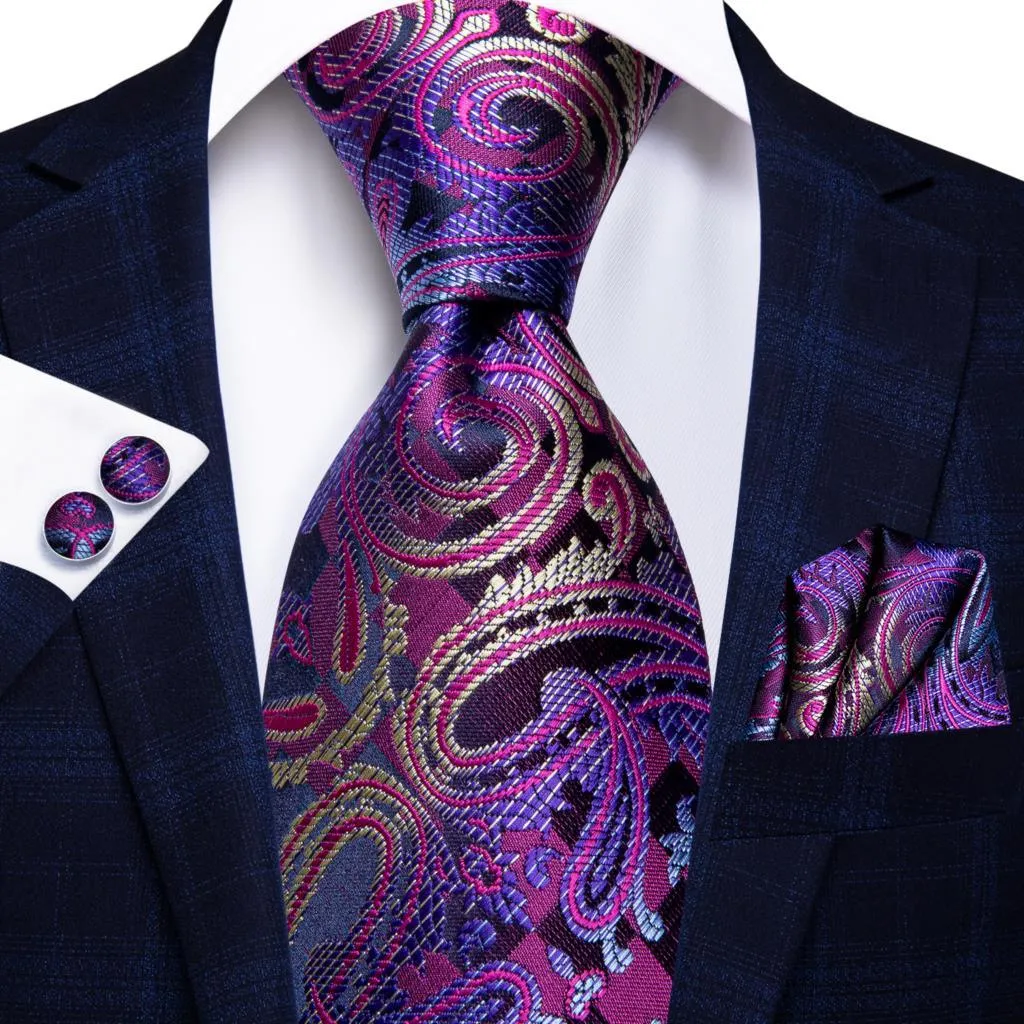 Mens Formal Luxury Wedding Neckties Gravatas 100% Silk