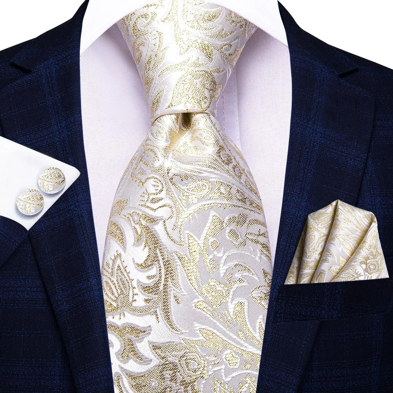 Mens Formal Luxury Wedding Neckties Gravatas 100% Silk