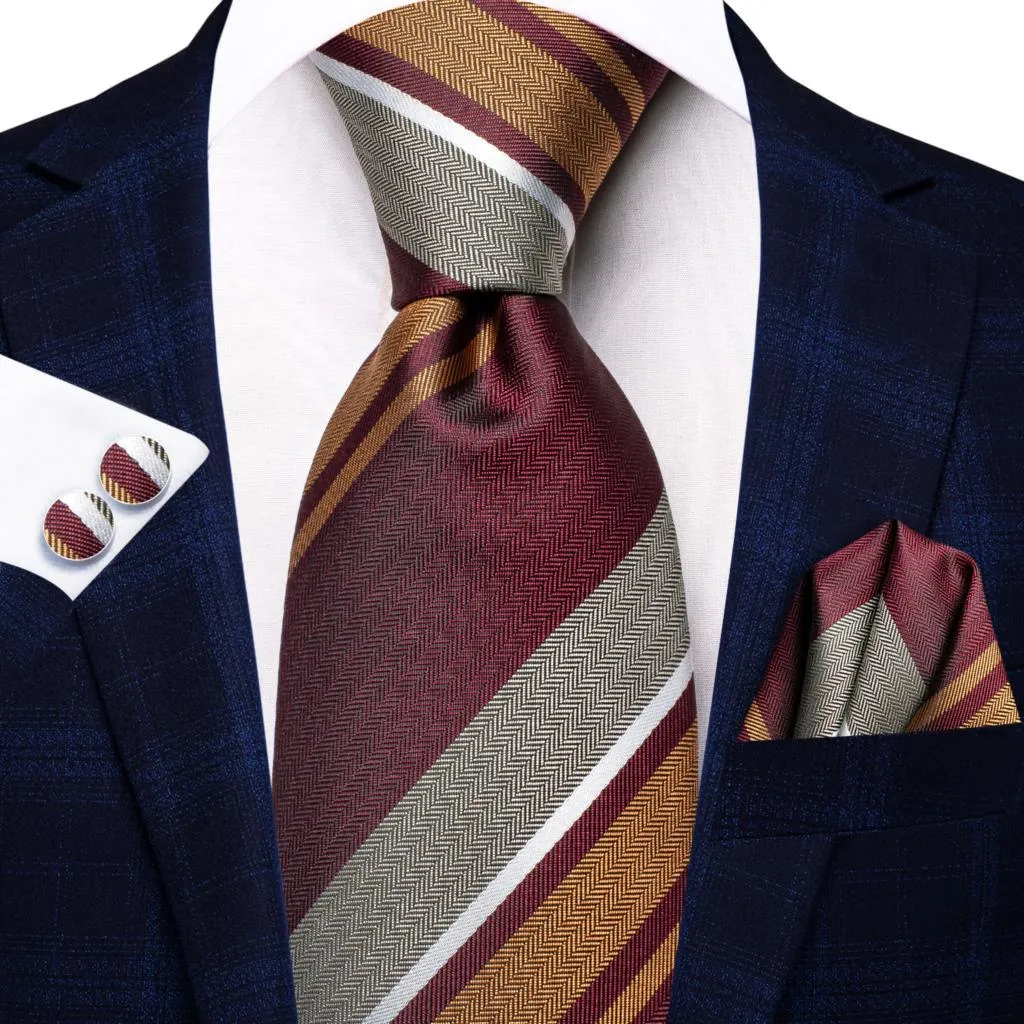 Mens Formal Luxury Wedding Neckties Gravatas 100% Silk