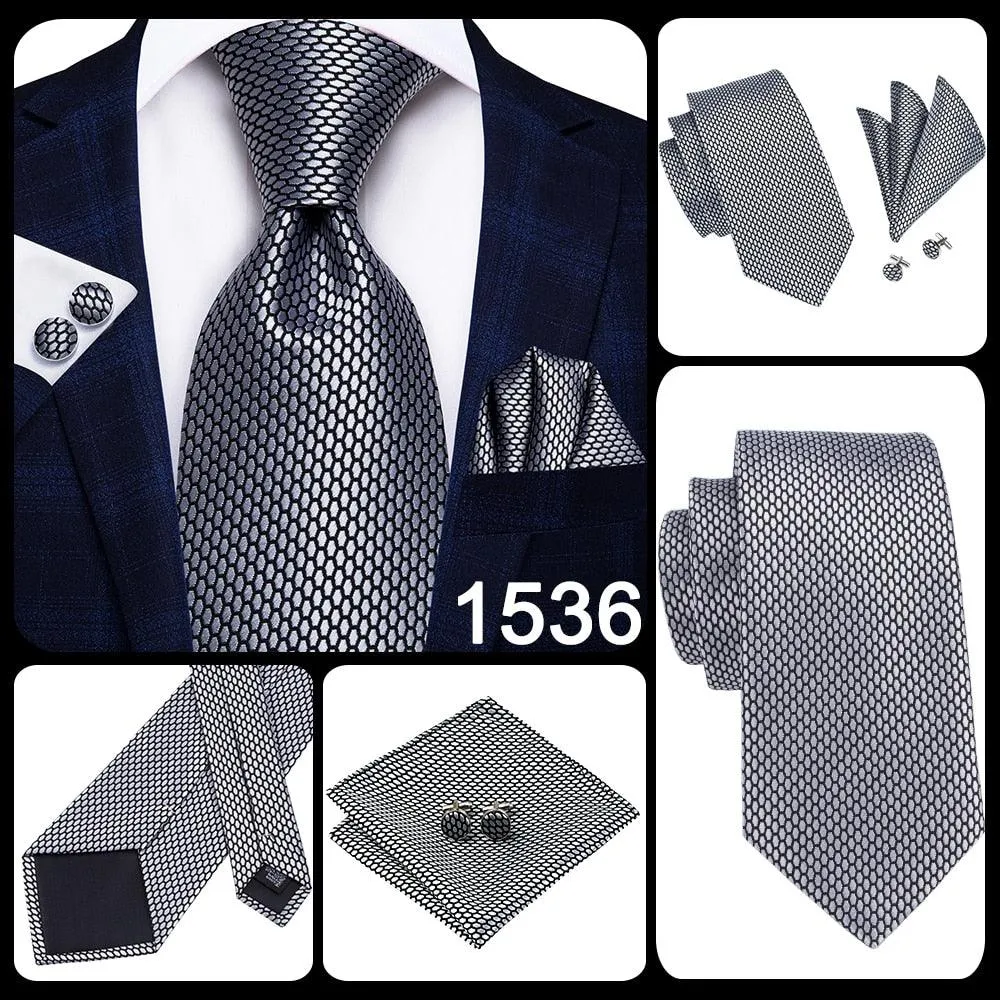 Mens Formal Luxury Wedding Neckties Gravatas 100% Silk