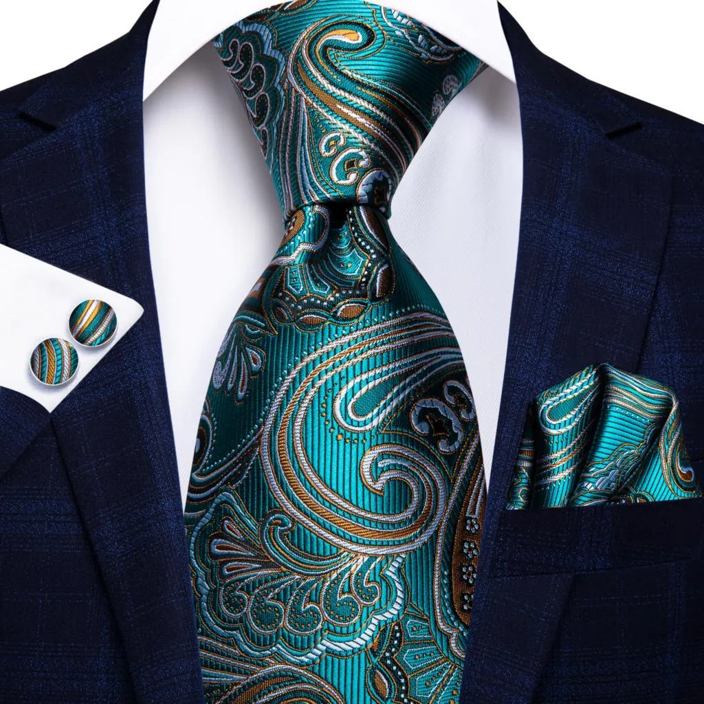 Mens Formal Luxury Wedding Neckties Gravatas 100% Silk