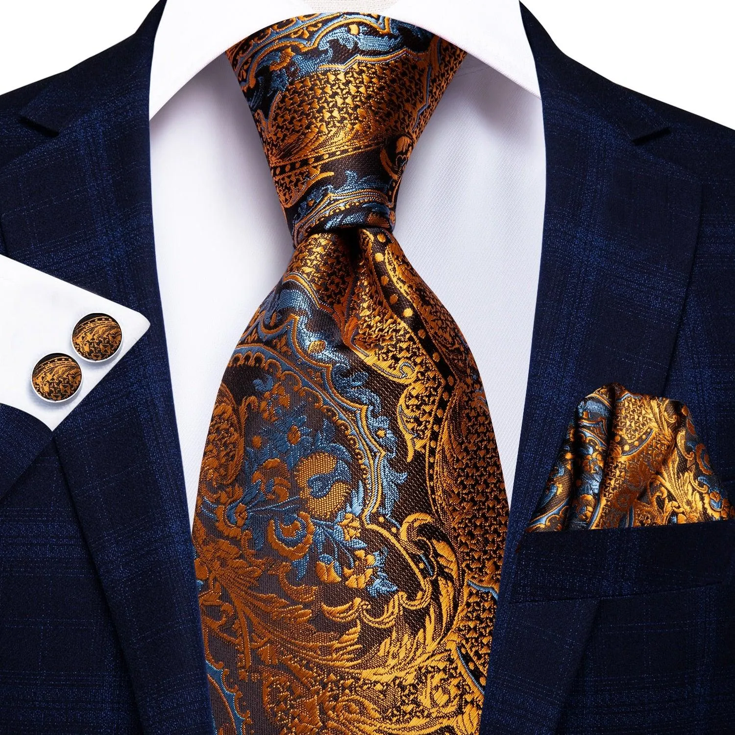 Mens Formal Luxury Wedding Neckties Gravatas 100% Silk