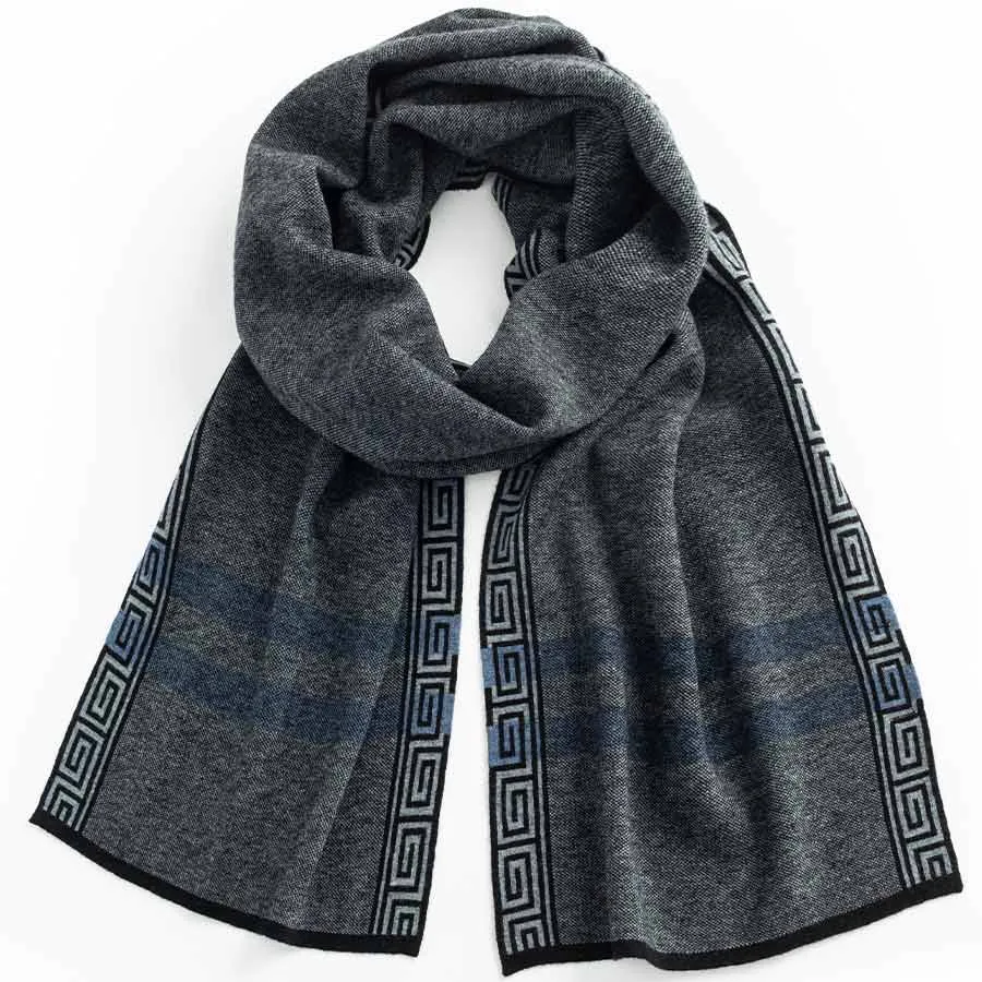 Mens Ilmio Wool Knit Scarf #05