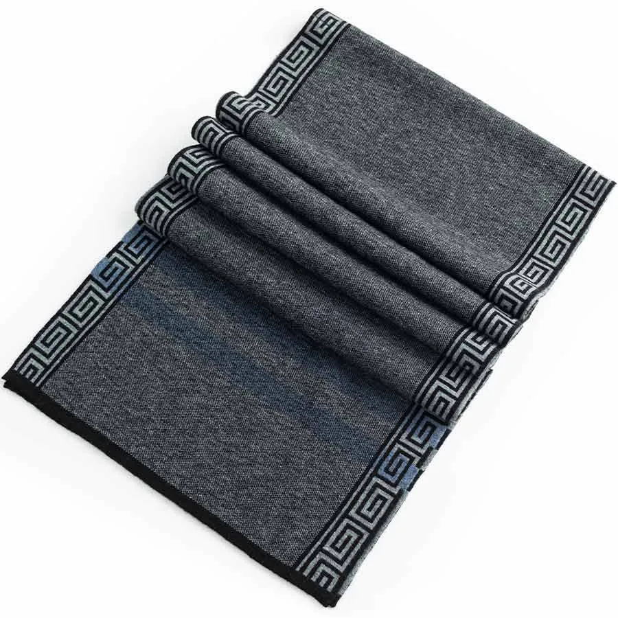 Mens Ilmio Wool Knit Scarf #05