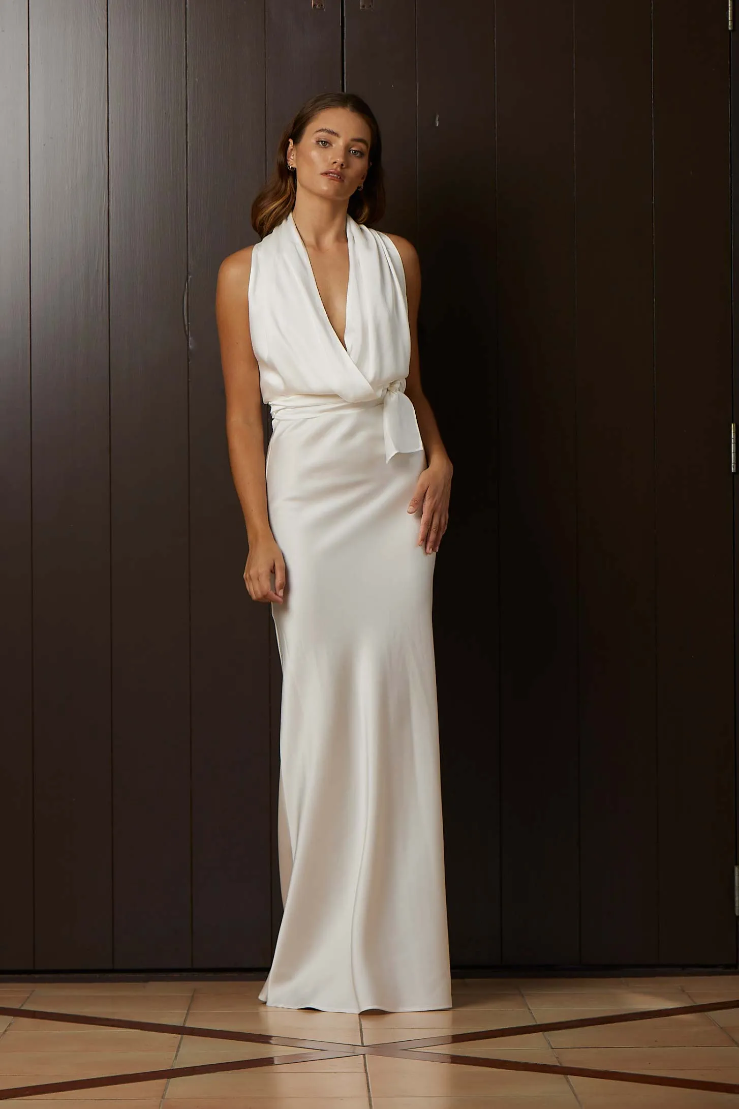 MILAN TOP WHITE SILK