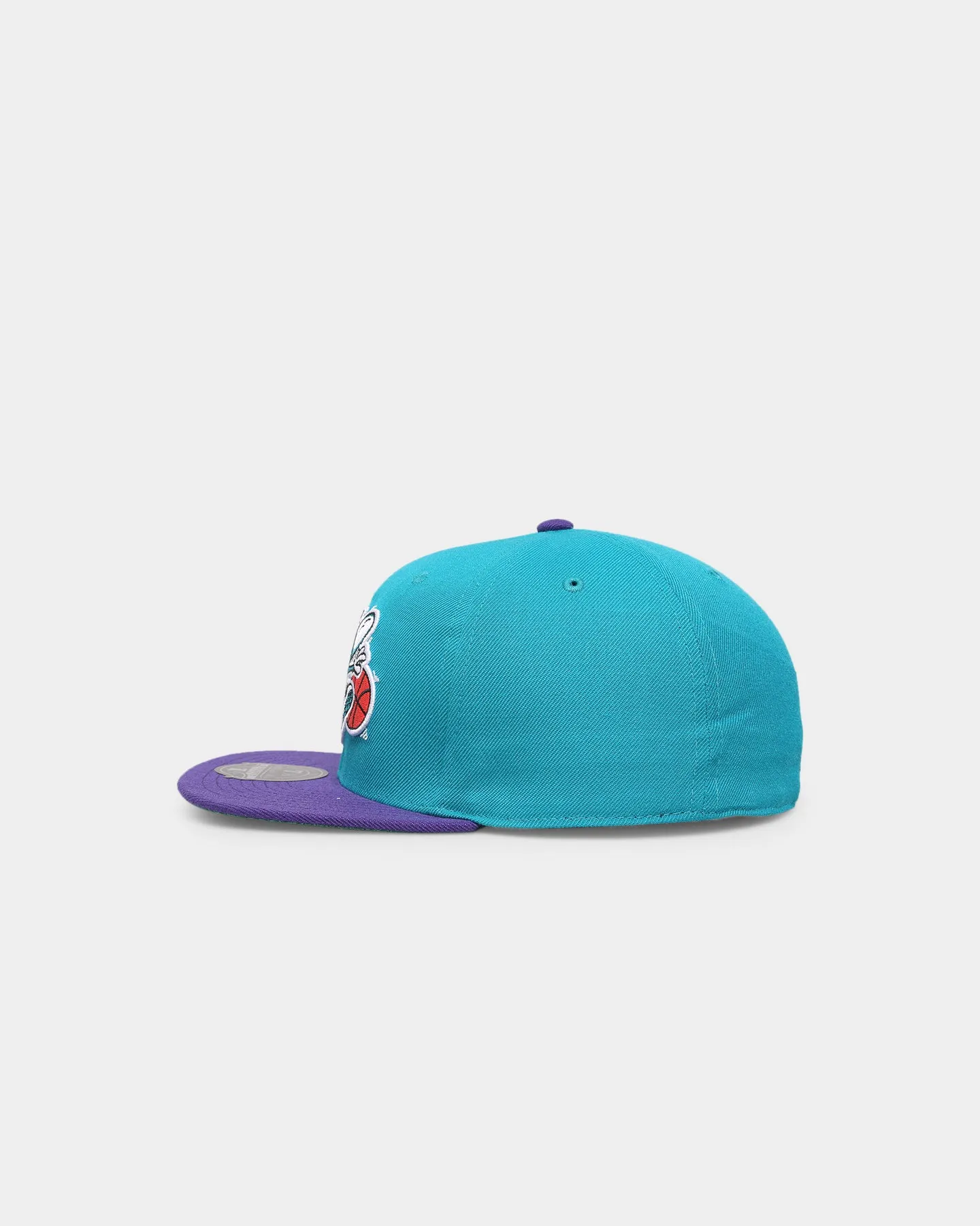 Mitchell & Ness Charlotte Hornets 'Team 2 Tone 2.0 Hardwood Classics' Fitted Teal