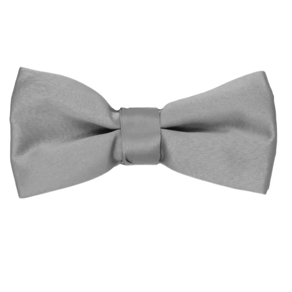 Moonshine Gray Band Collar Bow Tie