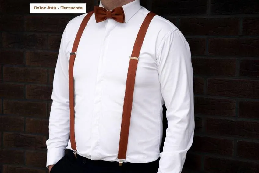 Moss Green Linen Bow Tie - Elevate Your Style with a Timeless Touch