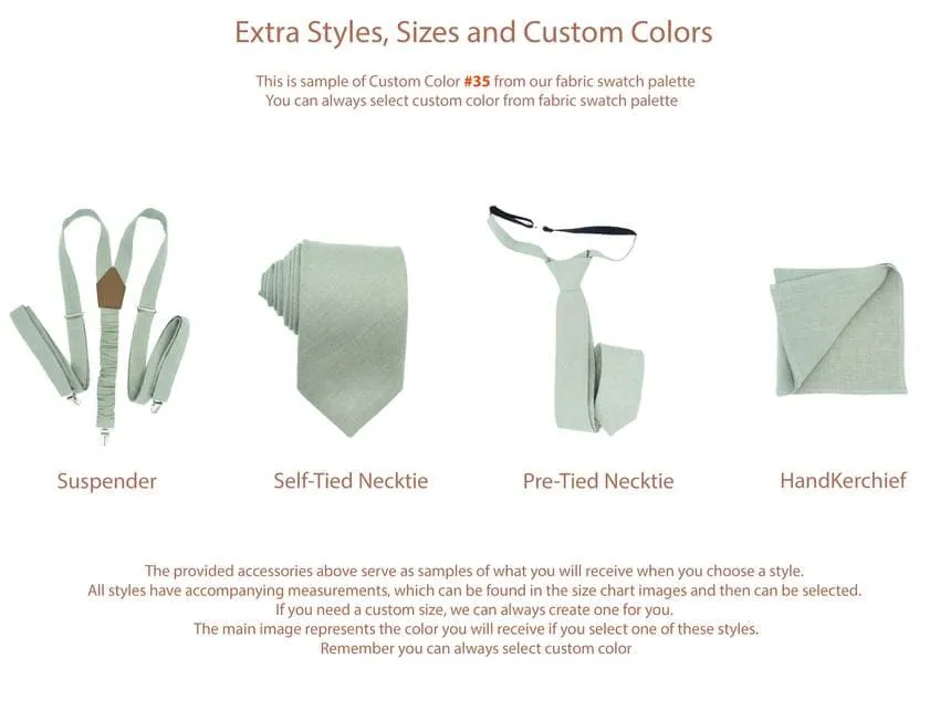 Moss Green Linen Bow Tie - Elevate Your Style with a Timeless Touch