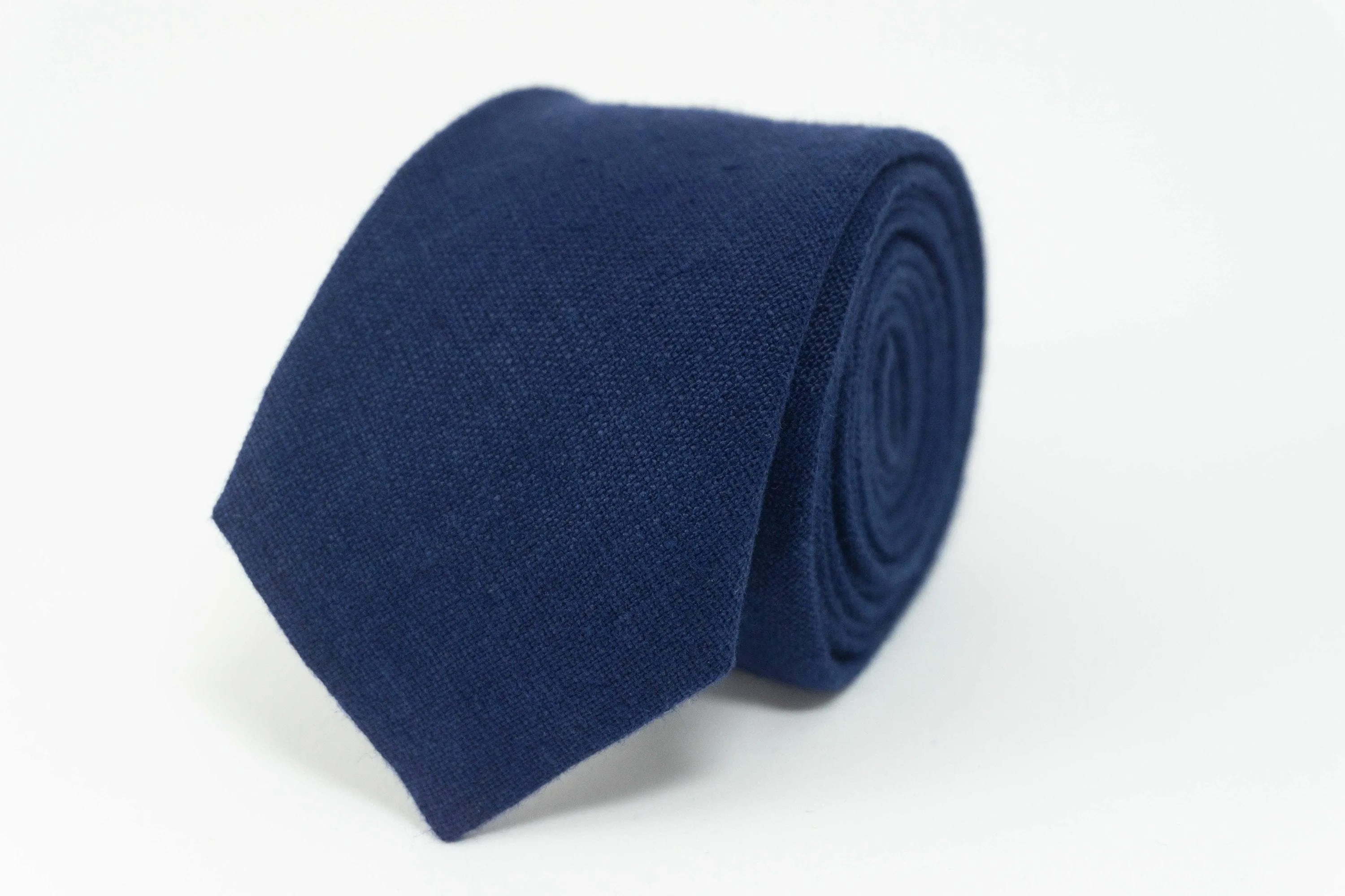 Navy Blue Necktie - Classic Men's Tie for Weddings, Groomsmen Gifts