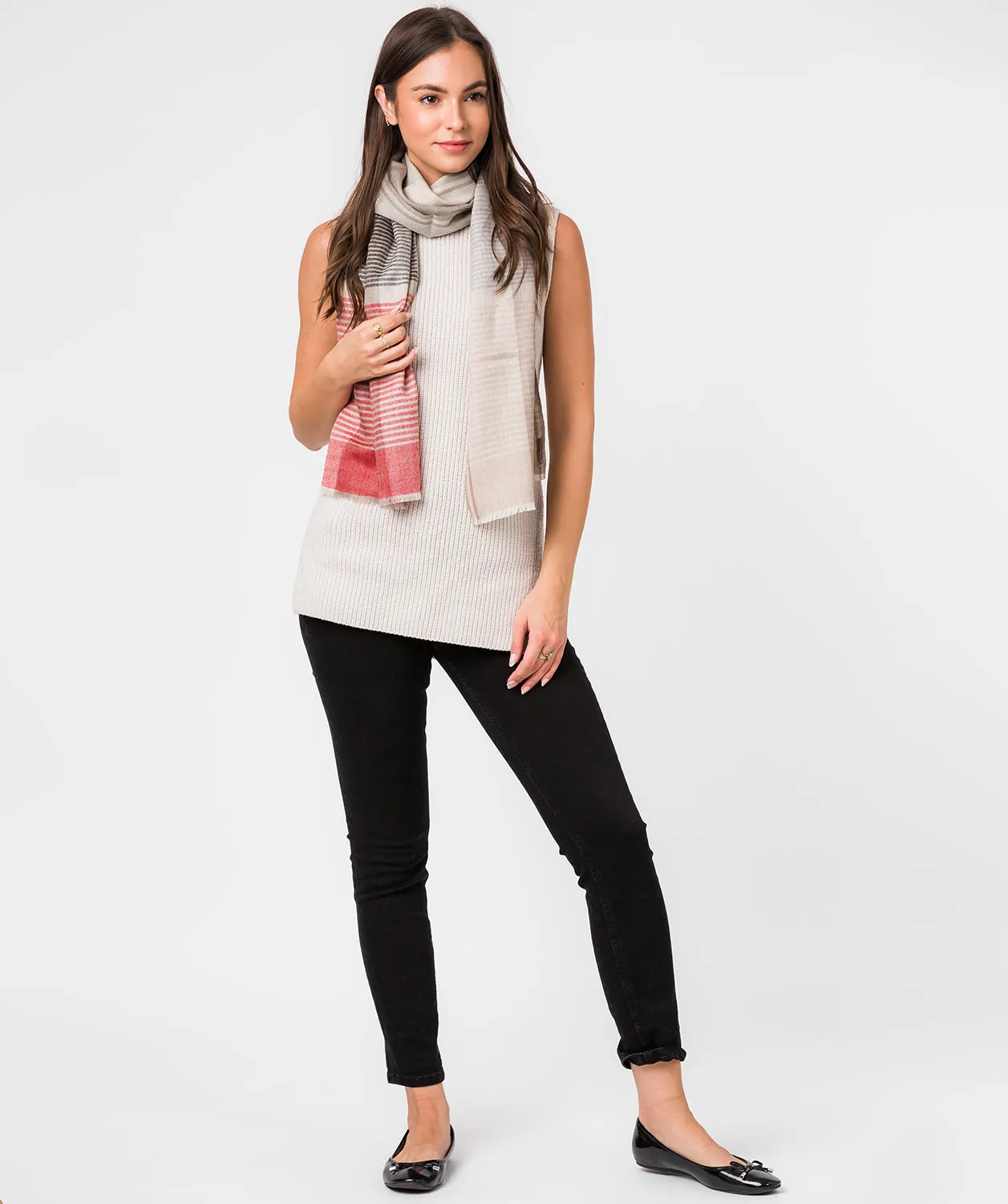 'Neptune' Cashmere & Merino Wool Scarf