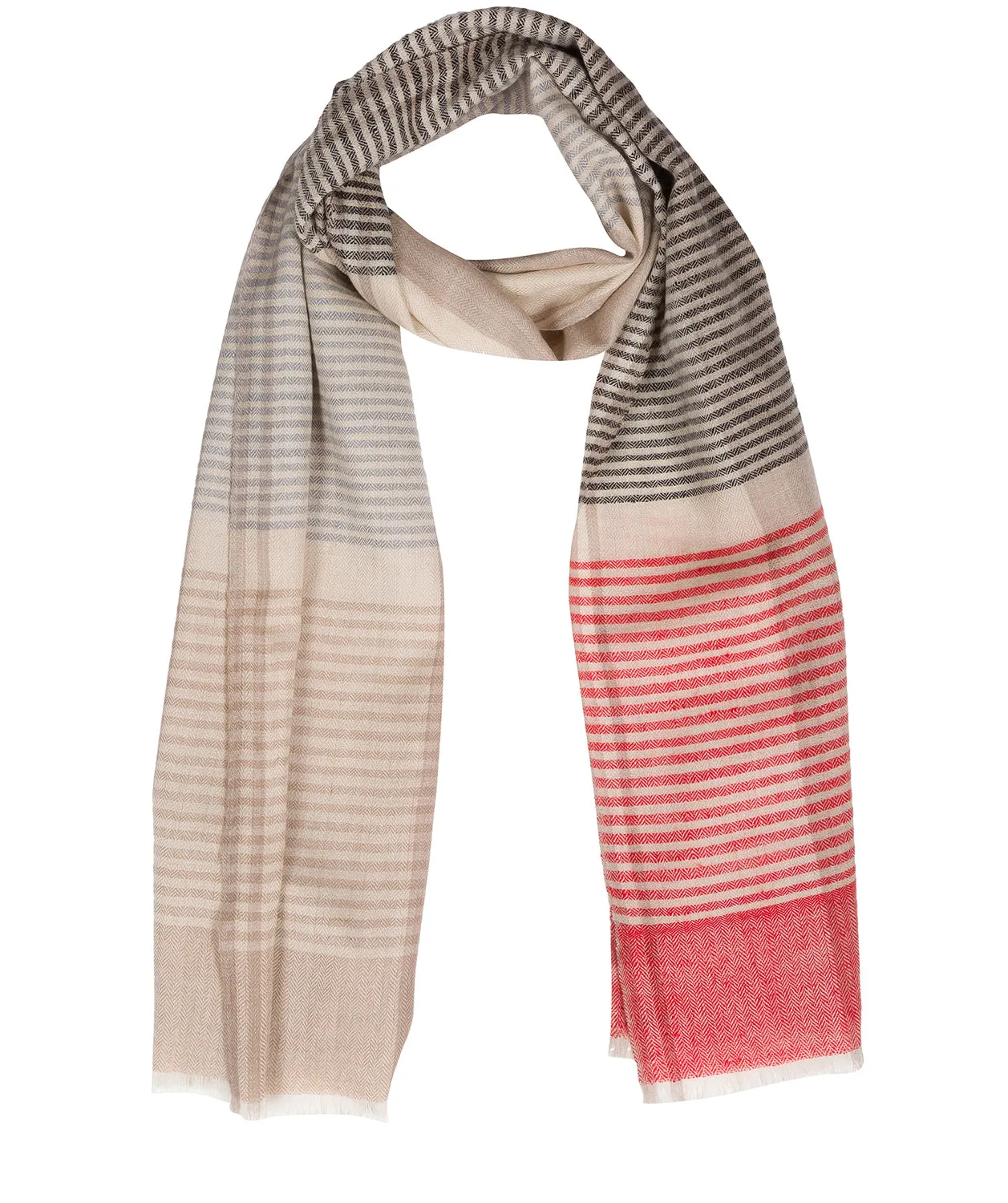 'Neptune' Cashmere & Merino Wool Scarf